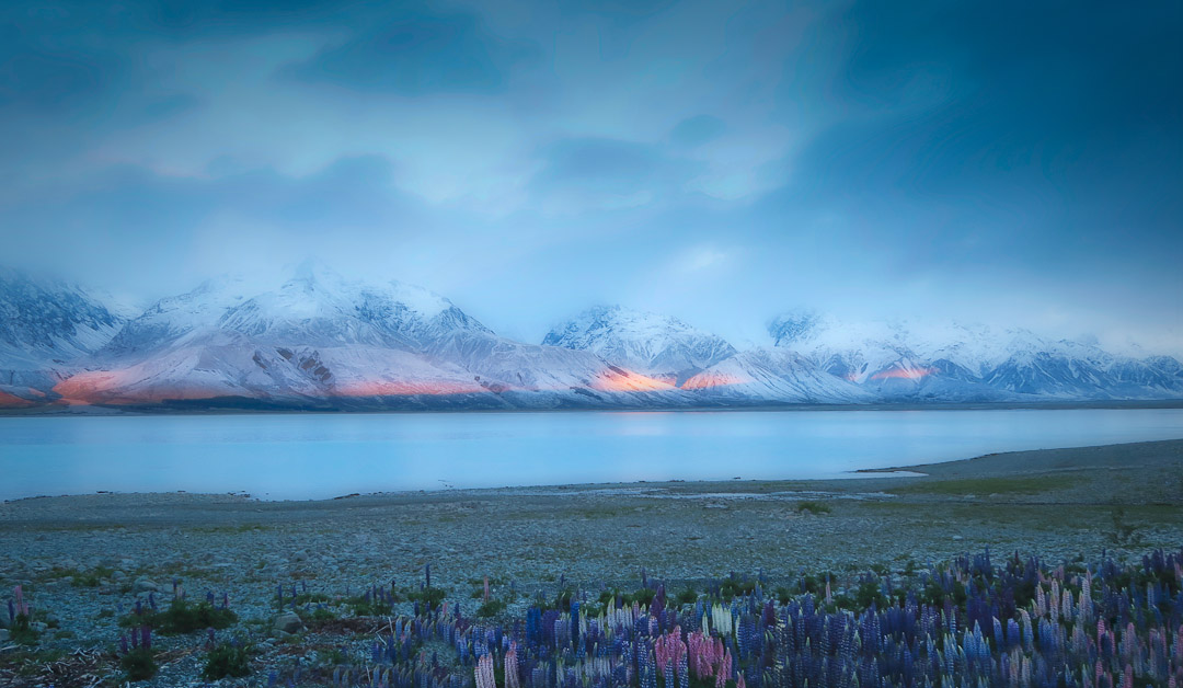 Dawn on Ben ohau mountain range