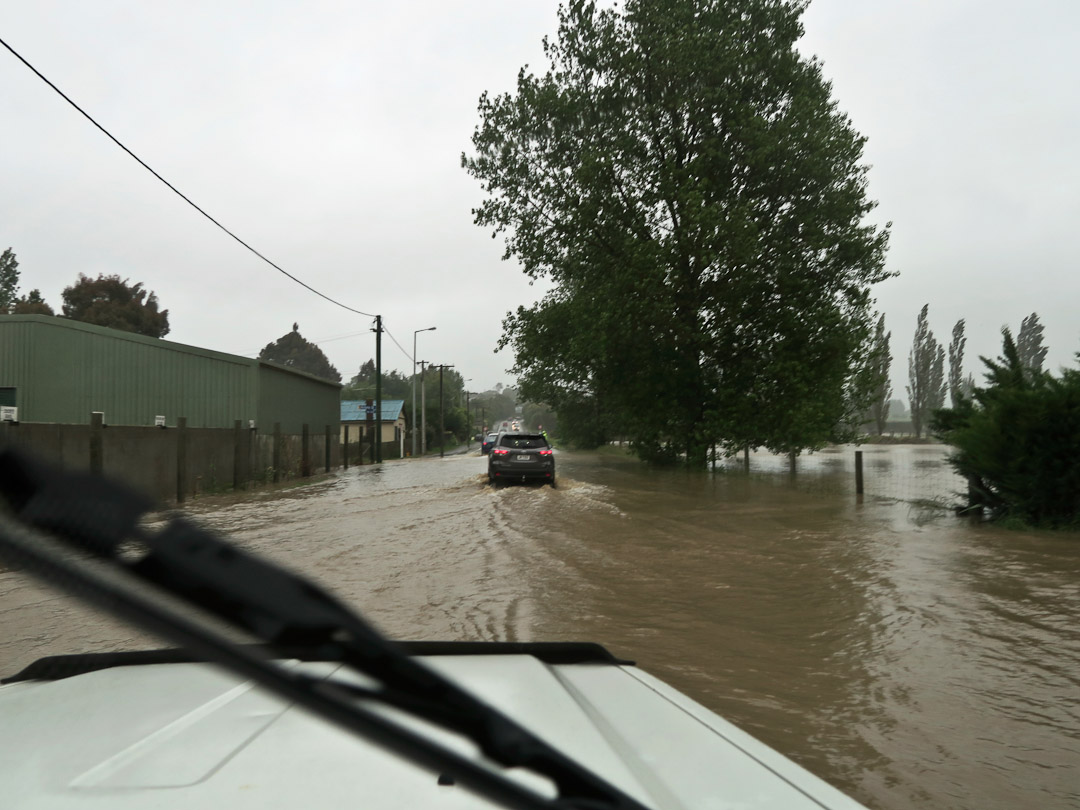Star Highway flooded road in Otago